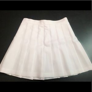 American Apparel White Tennis Skirt